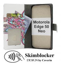 CoverinSkimblocker Motorola Edge 50 Neo Plånboksfodral Design