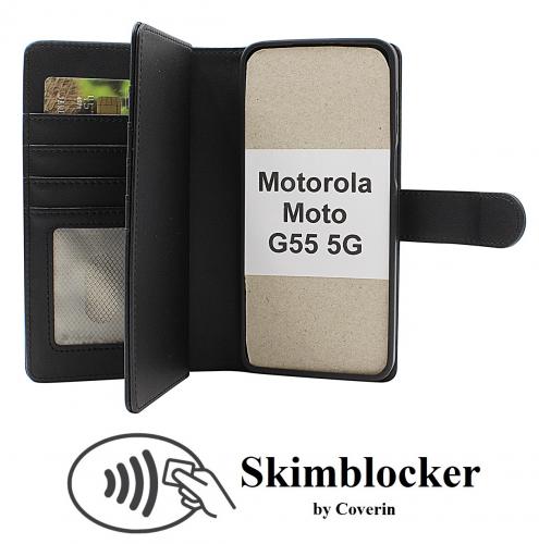 CoverinSkimblocker Motorola Moto G55 5G XL Magnet Plnboksfodral