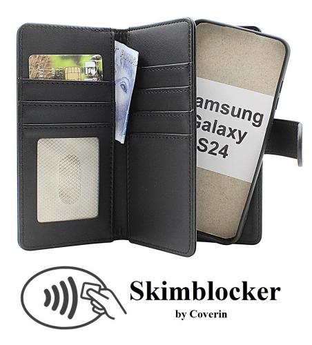 CoverinSkimblocker Samsung Galaxy S24 5G XL Magnet Plnboksfodral