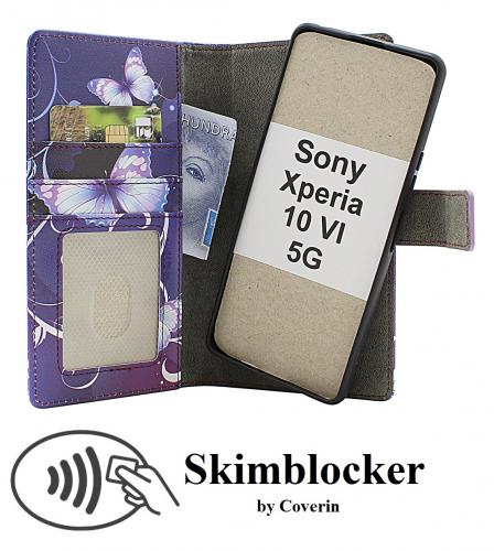 CoverinSkimblocker Sony Xperia 10 VI 5G Magnet Plnboksfodral Design