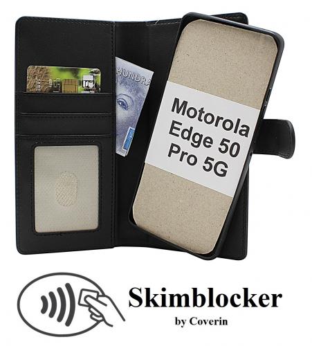 CoverinSkimblocker Motorola Edge 50 Pro 5G Magnet Plnboksfodral