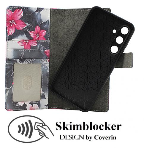 CoverinSkimblocker Samsung Galaxy S24 FE Magnet Plnboksfodral Design