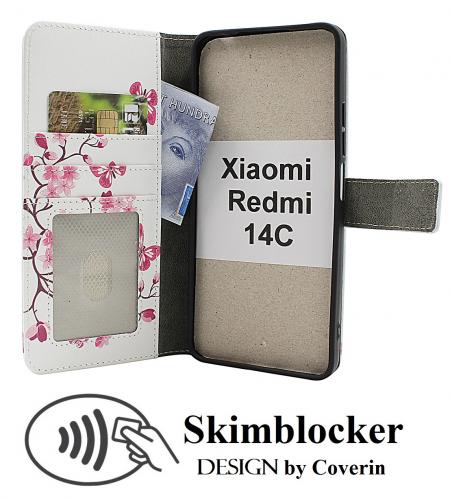 CoverinSkimblocker Xiaomi Redmi 14C Plnboksfodral Design