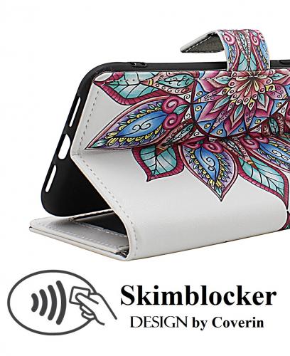 CoverinSkimblocker Motorola Moto E14 Plnboksfodral Design