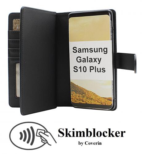 CoverinSkimblocker Samsung Galaxy S10 Plus XL Magnet Plnboksfodral