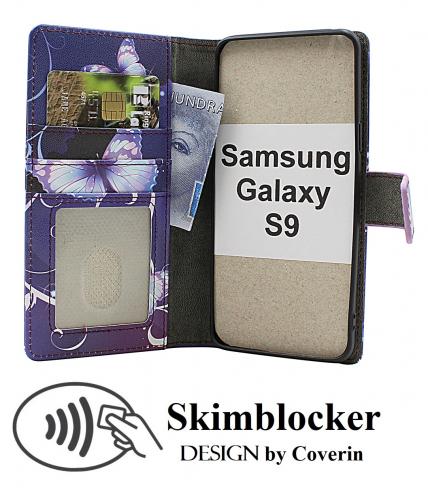 CoverinSkimblocker Samsung Galaxy S9 Plnboksfodral Design