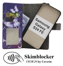 CoverinSkimblocker Samsung Galaxy S24 FE Magnet Plånboksfodral Design