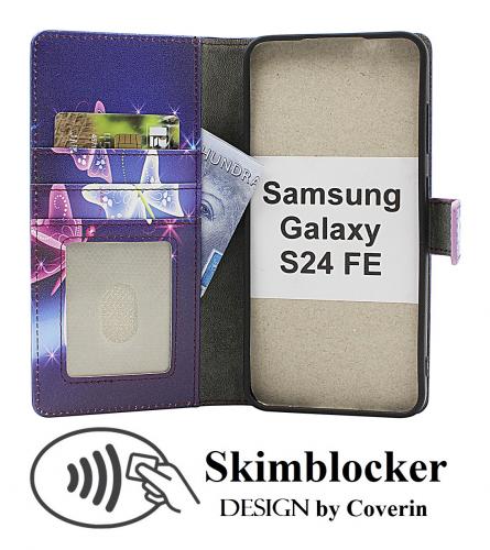 CoverinSkimblocker Samsung Galaxy S24 FE Plnboksfodral Design