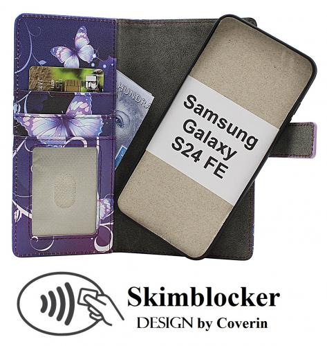 CoverinSkimblocker Samsung Galaxy S24 FE Magnet Plnboksfodral Design