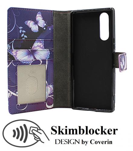 CoverinSkimblocker Sony Xperia 5 Plnboksfodral Design