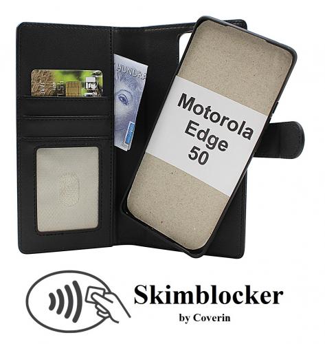 CoverinSkimblocker Motorola Edge 50 Magnet Plnboksfodral