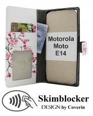 CoverinSkimblocker Motorola Moto E14 Plånboksfodral Design