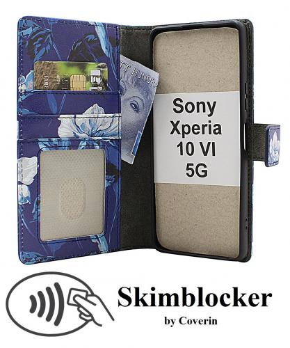 CoverinSkimblocker Sony Xperia 10 VI 5G Plnboksfodral Design