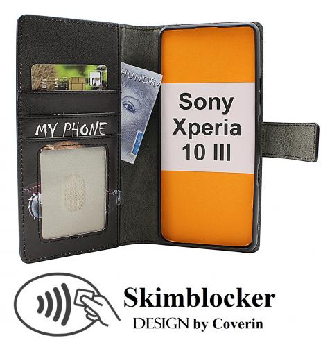 CoverinSkimblocker Sony Xperia 10 III Plnboksfodral Design