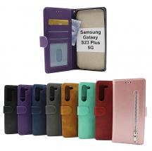 billigamobilskydd.seZipper Standcase Wallet Samsung Galaxy S23 Plus 5G
