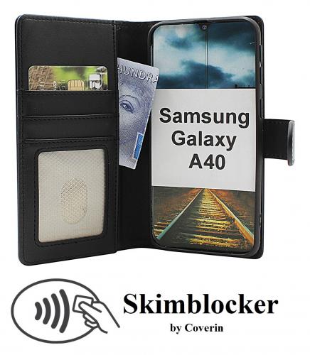 CoverinSkimblocker Samsung Galaxy A40 Plnboksfodral