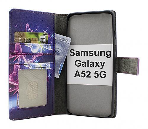 CoverinSkimblocker Samsung Galaxy A52 5G Plnboksfodral Design