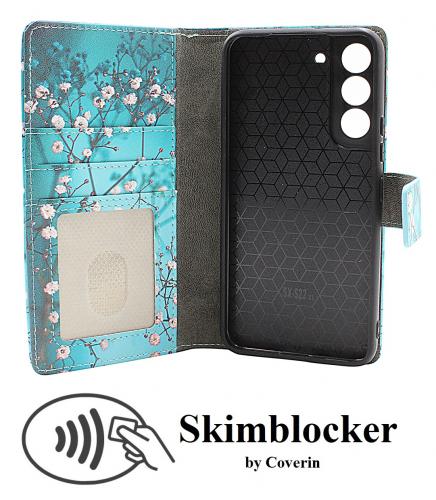 CoverinSkimblocker Samsung Galaxy S22 5G Magnet Plnboksfodral Design