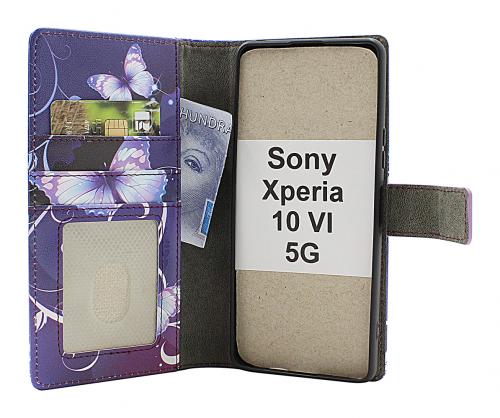 CoverinSkimblocker Sony Xperia 10 VI 5G Magnet Plnboksfodral Design