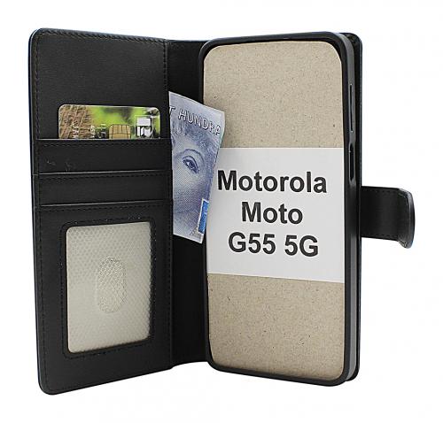 CoverinSkimblocker Motorola Moto G55 5G Magnet Plnboksfodral