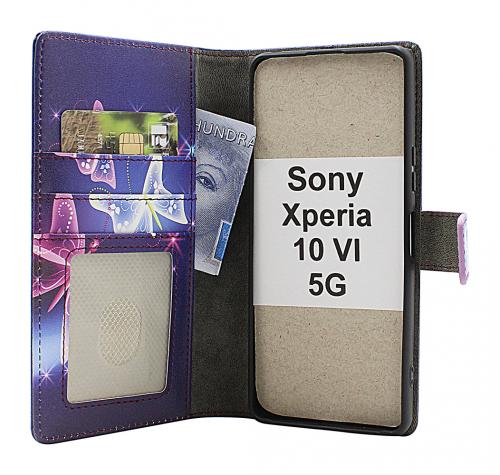 CoverinSkimblocker Sony Xperia 10 VI 5G Plnboksfodral Design