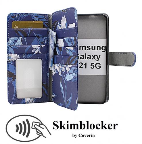 CoverinSkimblocker XL Magnet Designwallet Samsung Galaxy S21 5G (G991B)