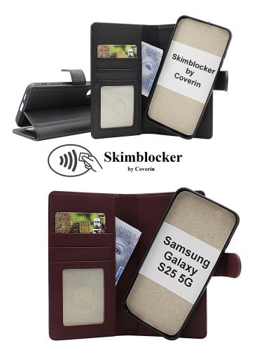 CoverinSkimblocker Samsung Galaxy S25 Magnet Plnboksfodral