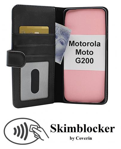 CoverinSkimblocker Plnboksfodral Motorola Moto G200