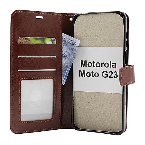 Crazy Horse Wallet Motorola Moto G23