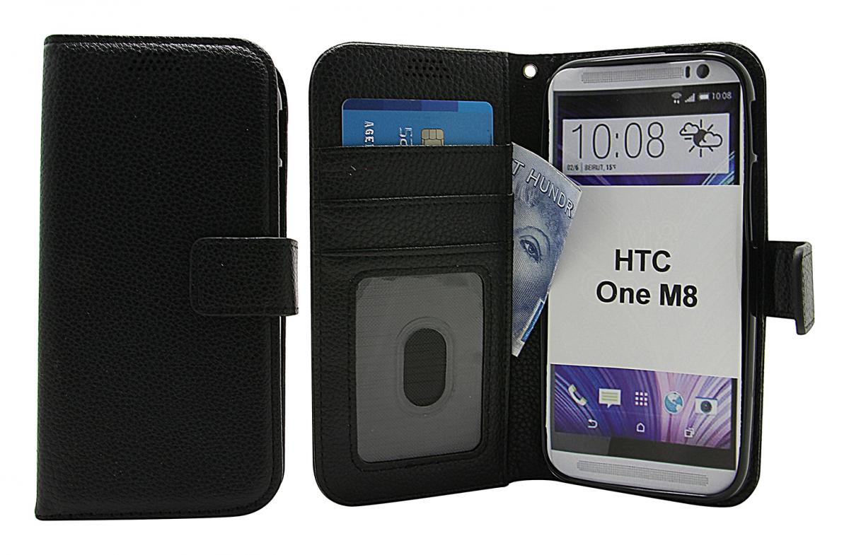 billigamobilskydd.seNew Standcase Wallet HTC One (M8)