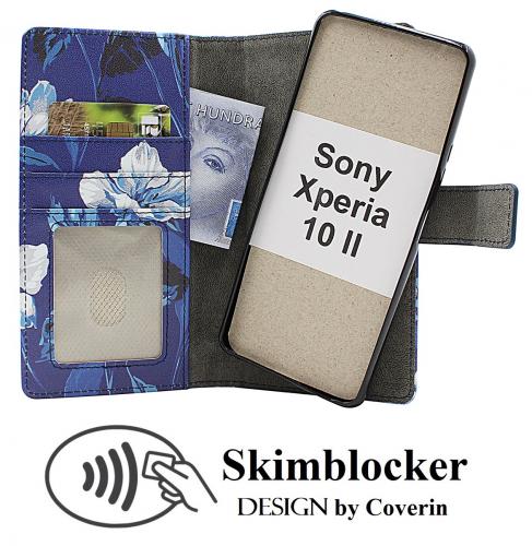 CoverinSkimblocker Sony Xperia 10 II Magnet Plnboksfodral Design