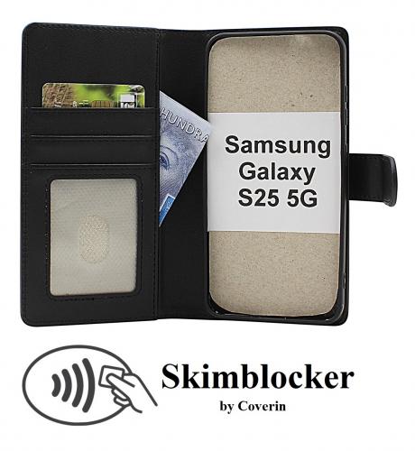 CoverinSkimblocker Samsung Galaxy S25 Magnet Plnboksfodral