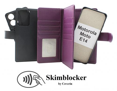 CoverinSkimblocker Motorola Moto E14 XL Magnet Plnboksfodral