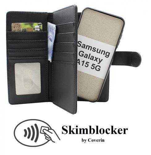 CoverinSkimblocker Samsung Galaxy A15 5G XL Magnet Plnboksfodral