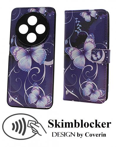 CoverinSkimblocker Xiaomi Redmi 14C Magnet Plnboksfodral Design