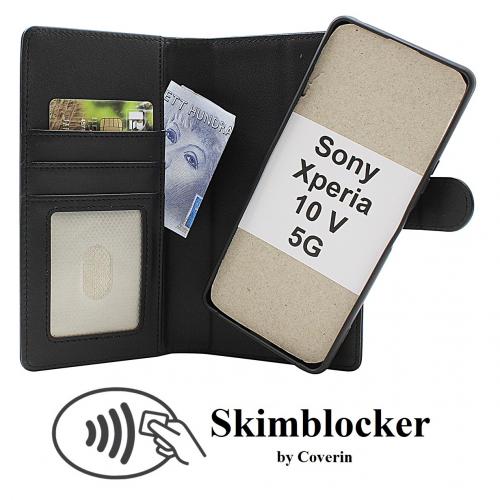 CoverinSkimblocker Sony Xperia 10 V 5G Magnet Plnboksfodral