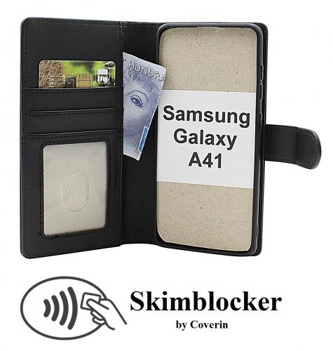 CoverinSkimblocker Samsung Galaxy A41 Magnet Plnboksfodral