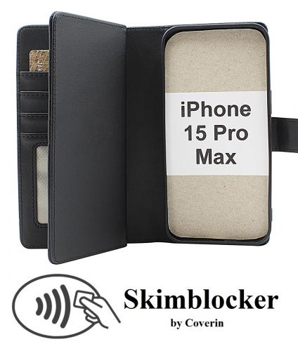 CoverinSkimblocker iPhone 15 Pro Max XL Magnet Plnboksfodral