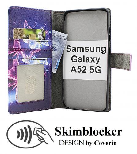 CoverinSkimblocker Samsung Galaxy A52 5G Plnboksfodral Design