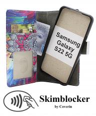 CoverinSkimblocker Samsung Galaxy S22 5G Magnet Plånboksfodral Design