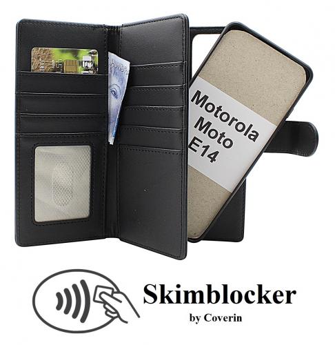 CoverinSkimblocker Motorola Moto E14 XL Magnet Plnboksfodral