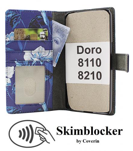 CoverinSkimblocker Doro 8110 / 8210 Plnboksfodral Design