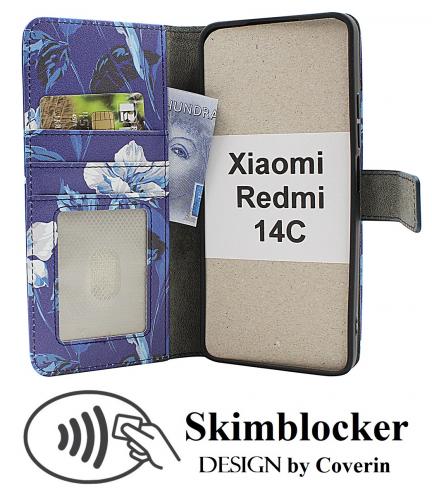 CoverinSkimblocker Xiaomi Redmi 14C Plnboksfodral Design