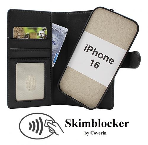 CoverinSkimblocker iPhone 16 Magnet Plnboksfodral