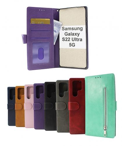 billigamobilskydd.seZipper Standcase Wallet Samsung Galaxy S22 Ultra 5G