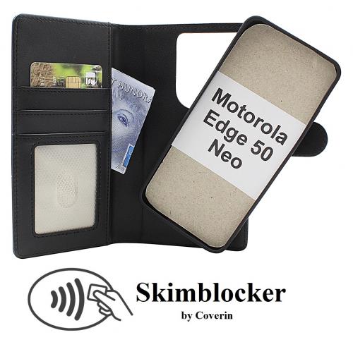 CoverinSkimblocker Motorola Edge 50 Neo Magnet Plnboksfodral