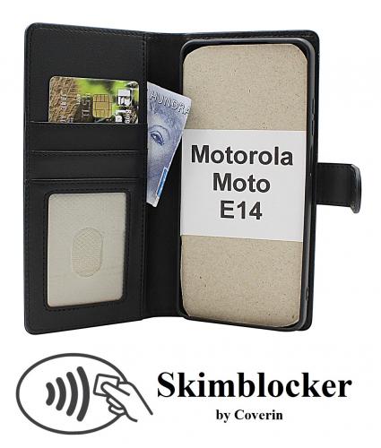 CoverinSkimblocker Motorola Moto E14 Magnet Plnboksfodral