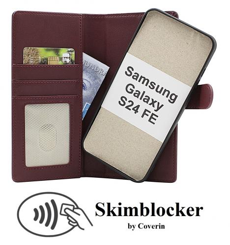 CoverinSkimblocker Samsung Galaxy S24 FE Magnet Plnboksfodral