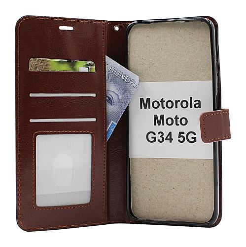 billigamobilskydd.seCrazy Horse Wallet Motorola Moto G34 5G