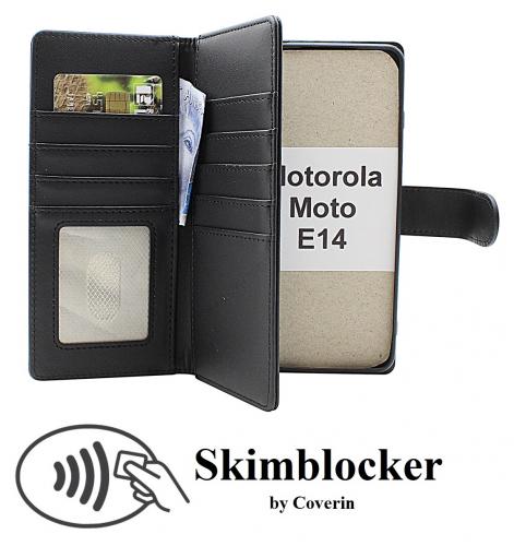 CoverinSkimblocker Motorola Moto E14 XL Magnet Plnboksfodral